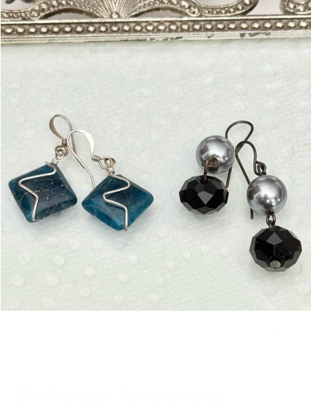 TWO Pairs Fashionable  French Hook  Earrings